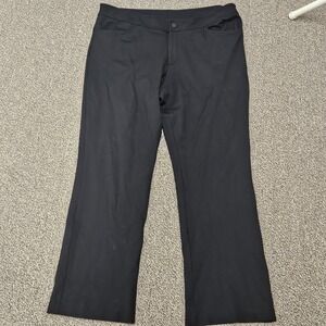 Anne Klein Pants Womens 16 Black Mid Rise Work Pants Pockets‎ 38x30